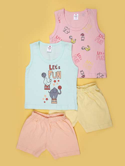kids pack of 2 printed shorts set - 21909847 -  Standard Image - 0