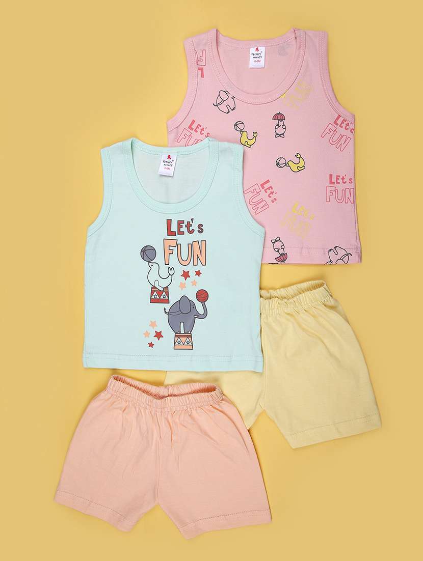 kids pack of 2 printed shorts set - 21909847 -  Zoom Image - 0