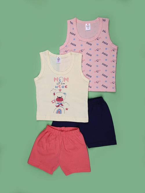 kids pack of 2 printed shorts set - 21909848 - Standard Image - 0