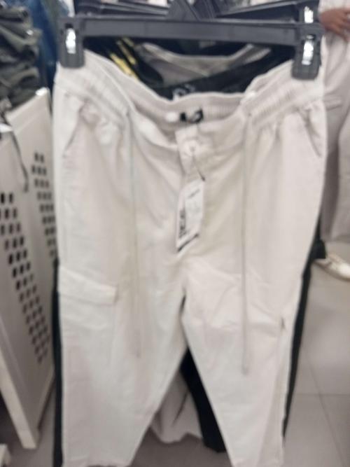 light grey twill joggers - 21909865 - Standard Image - 0