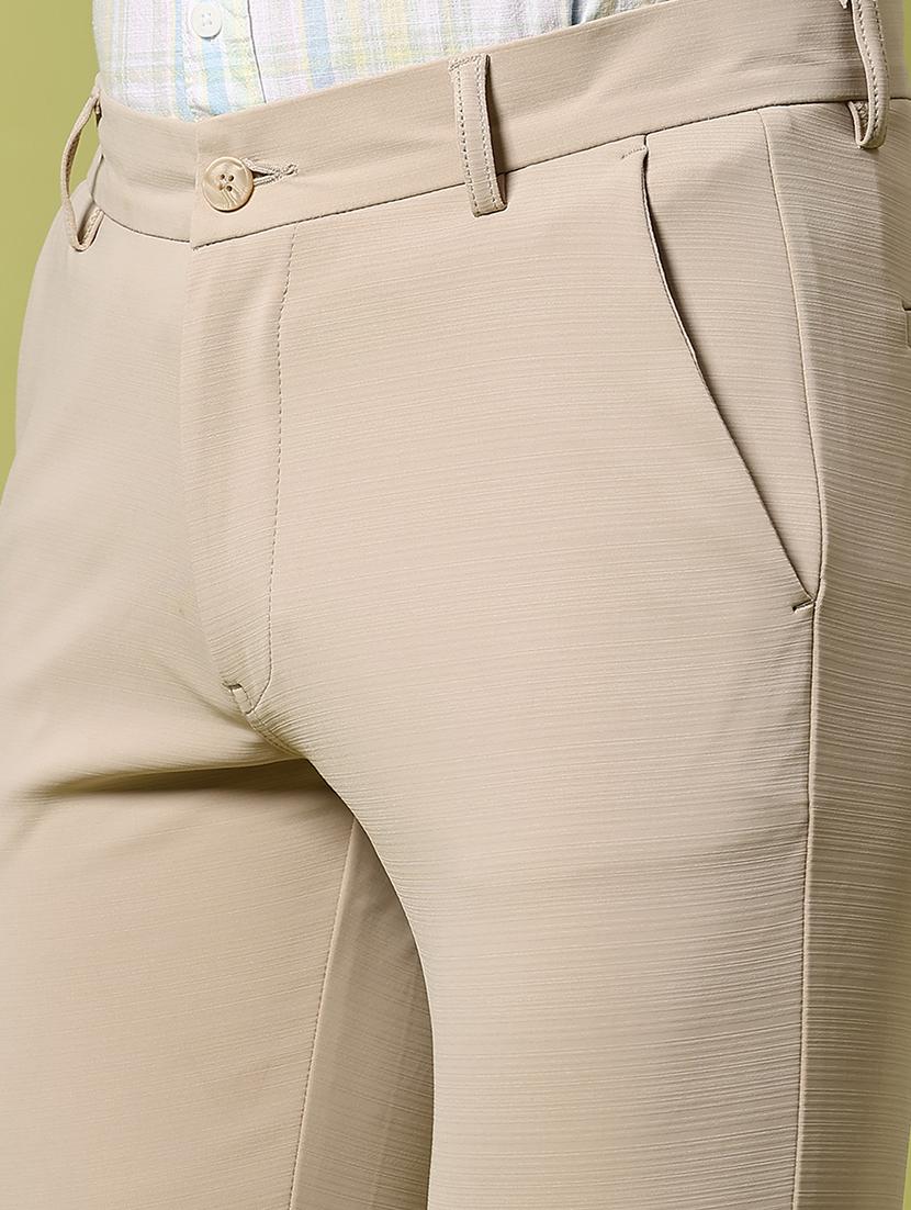 men solid mid rise slim fit chinos - 21909883 - Standard Image - 5