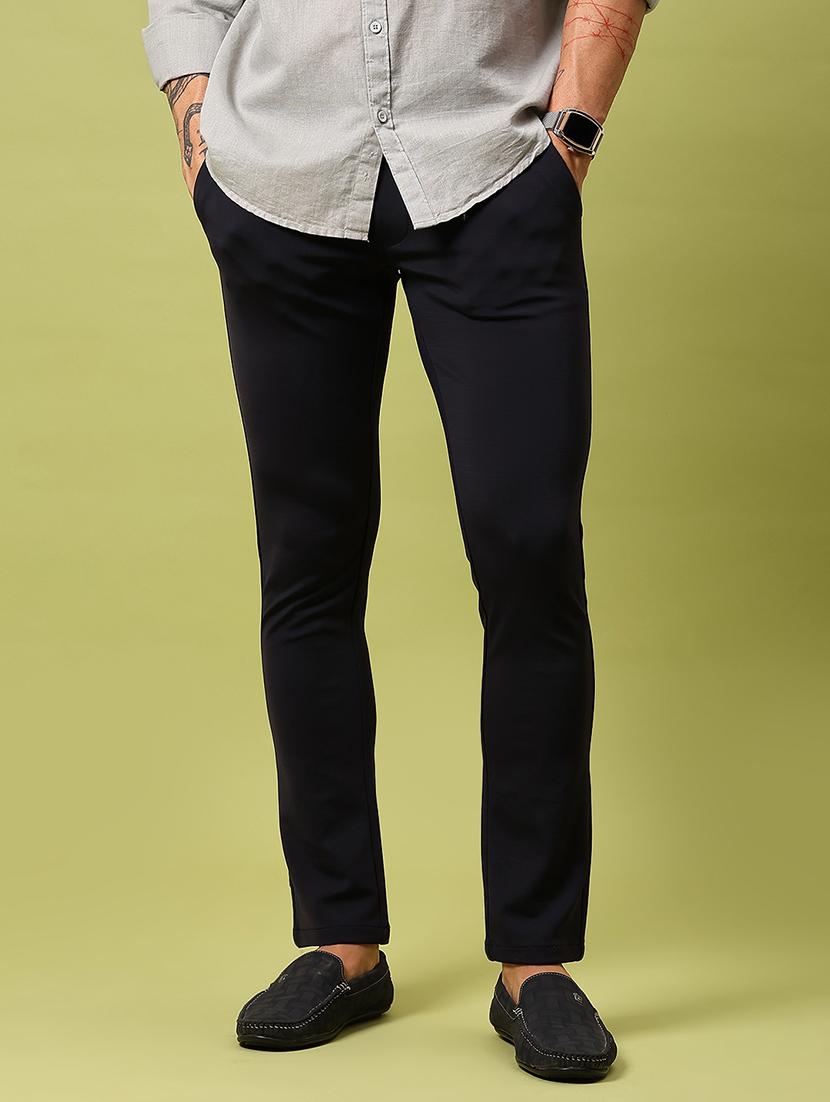 men solid mid rise slim fit chinos  - 21909885 -  Zoom Image - 0