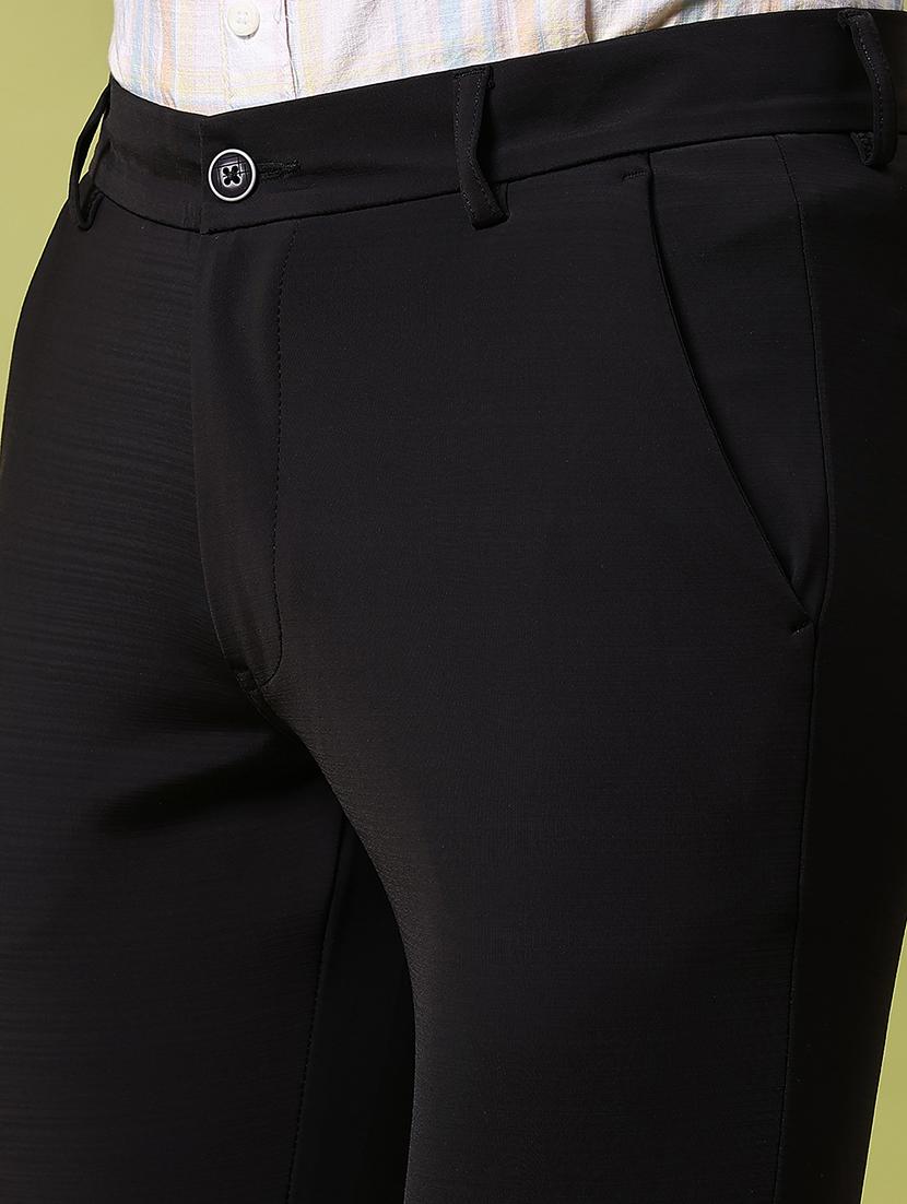men solid mid rise slim fit chinos - 21909887 - Standard Image - 5