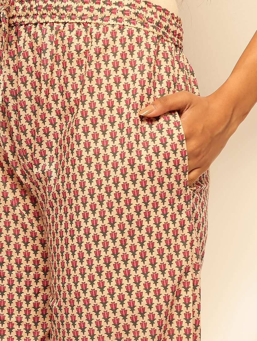 women three quarter sleeve kurta palazzo with dupatta set - 21909937 -  Standard Image - 5