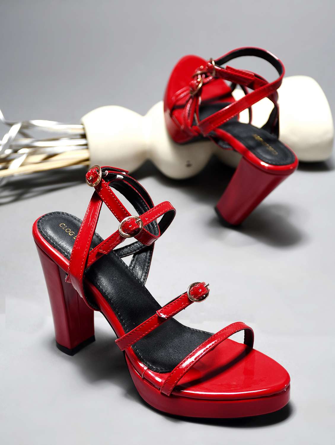 women red back strap sandal - 21909957 -  Zoom Image - 0