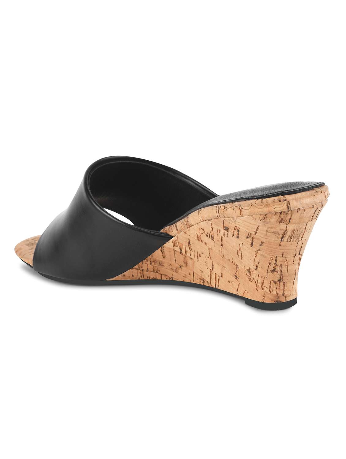 women black slip on wedge - 21909959 -  Standard Image - 3