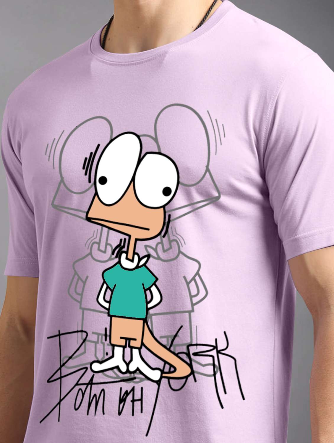 men printed short sleeves t-shirt - 21910004 -  Standard Image - 3