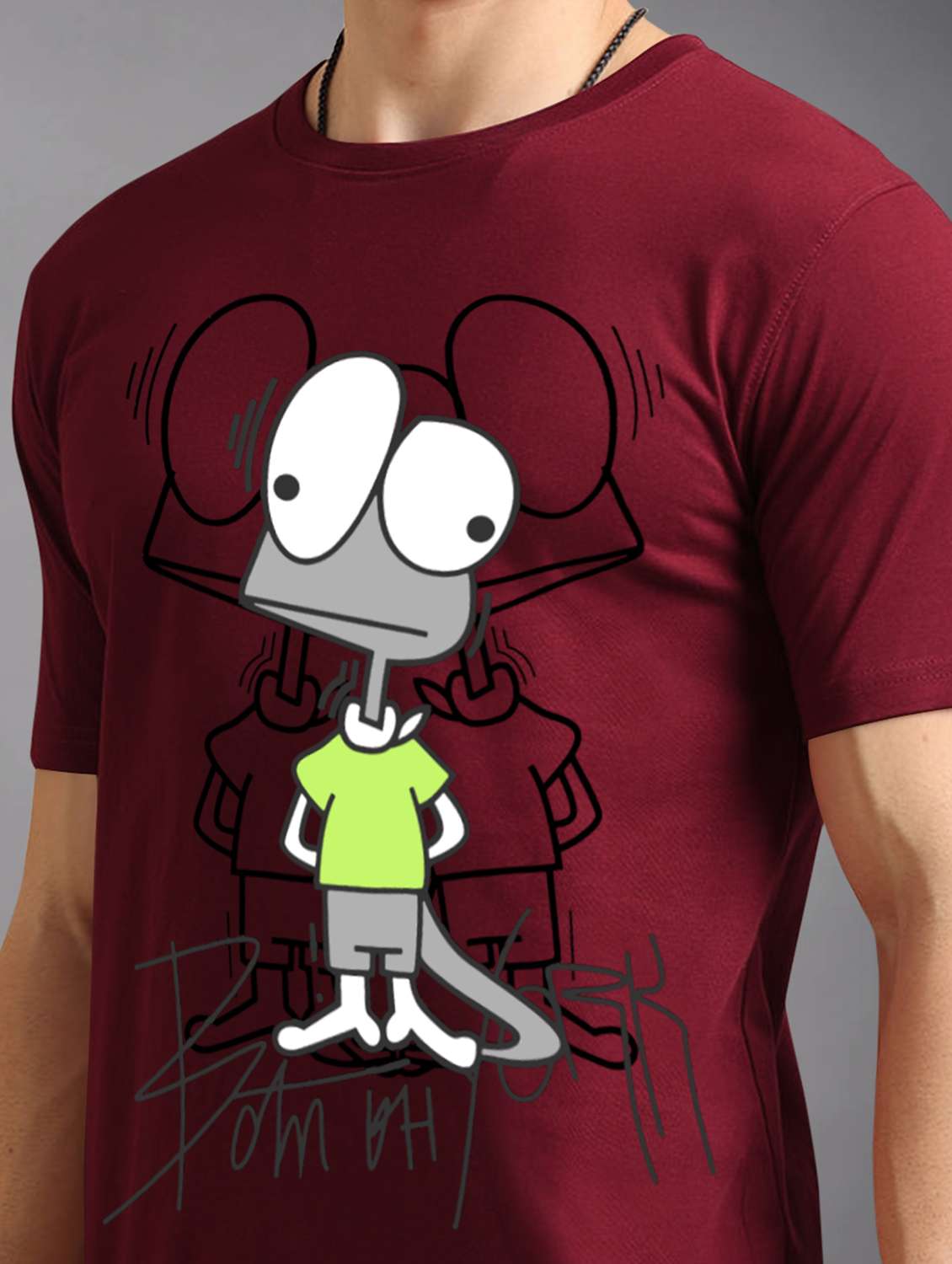 men front printed short sleeves t-shirt - 21910005 -  Standard Image - 3