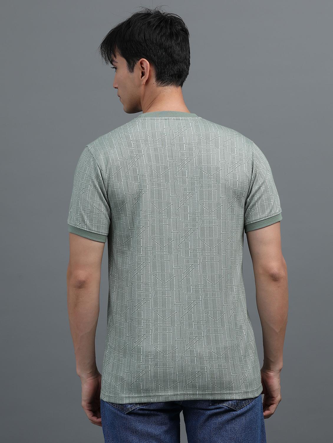men all over printed short sleeves t-shirt - 21910048 - Standard Image - 3