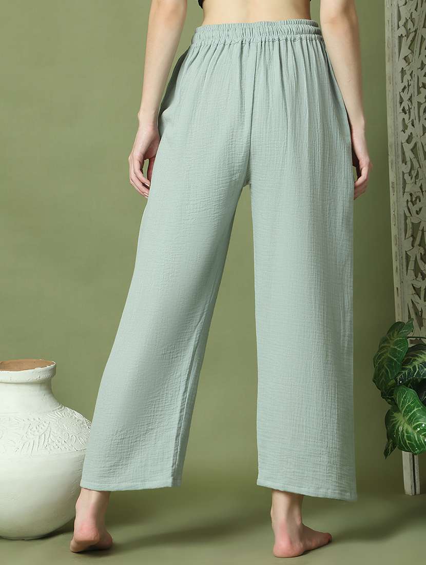 women solid mid rise loungewear pyjama - 21910144 -  Standard Image - 3