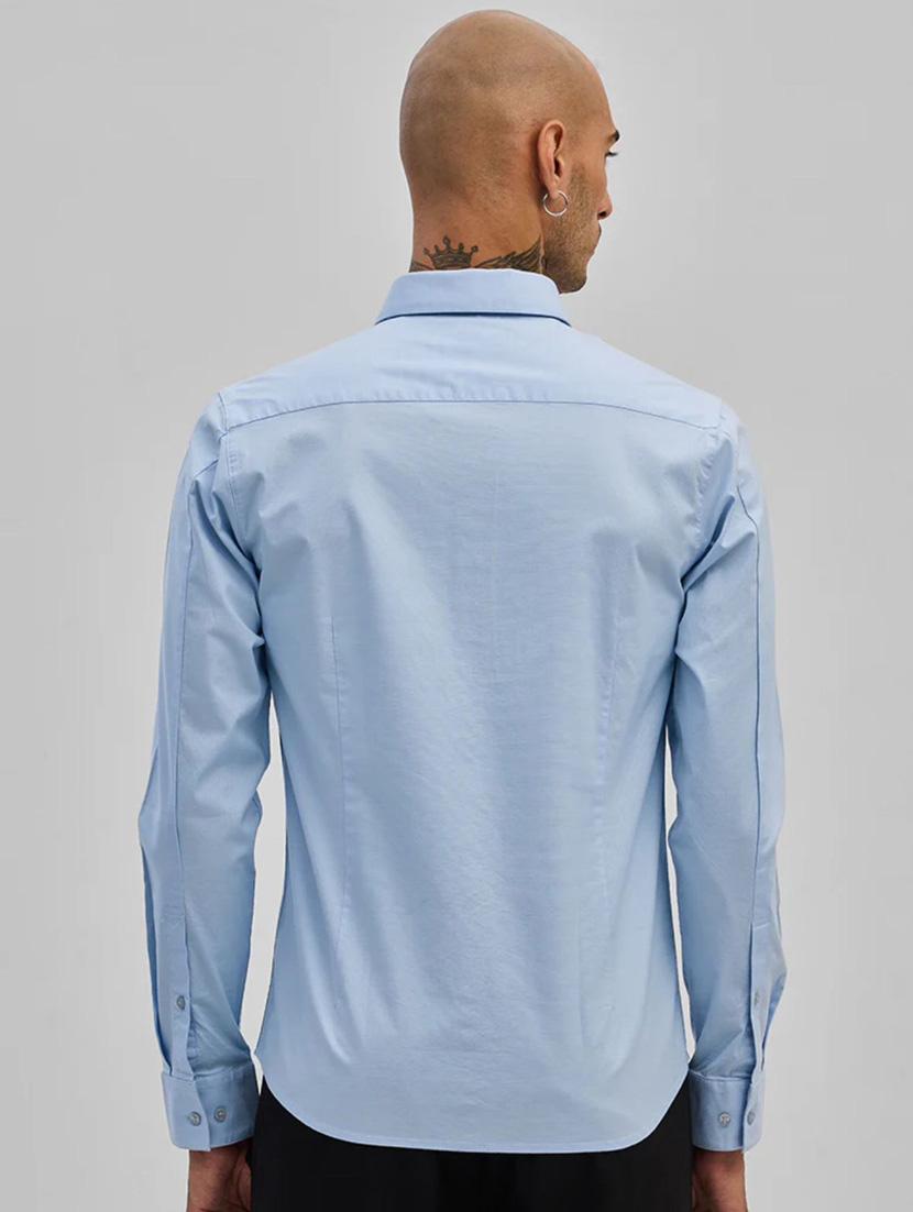 men solid long sleeve regular fit formal shirt - 21910182 - Standard Image - 3