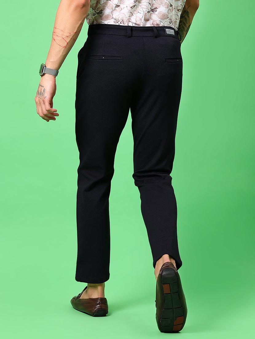 men solid mid rise slim fit chinos - 21910304 - Standard Image - 3