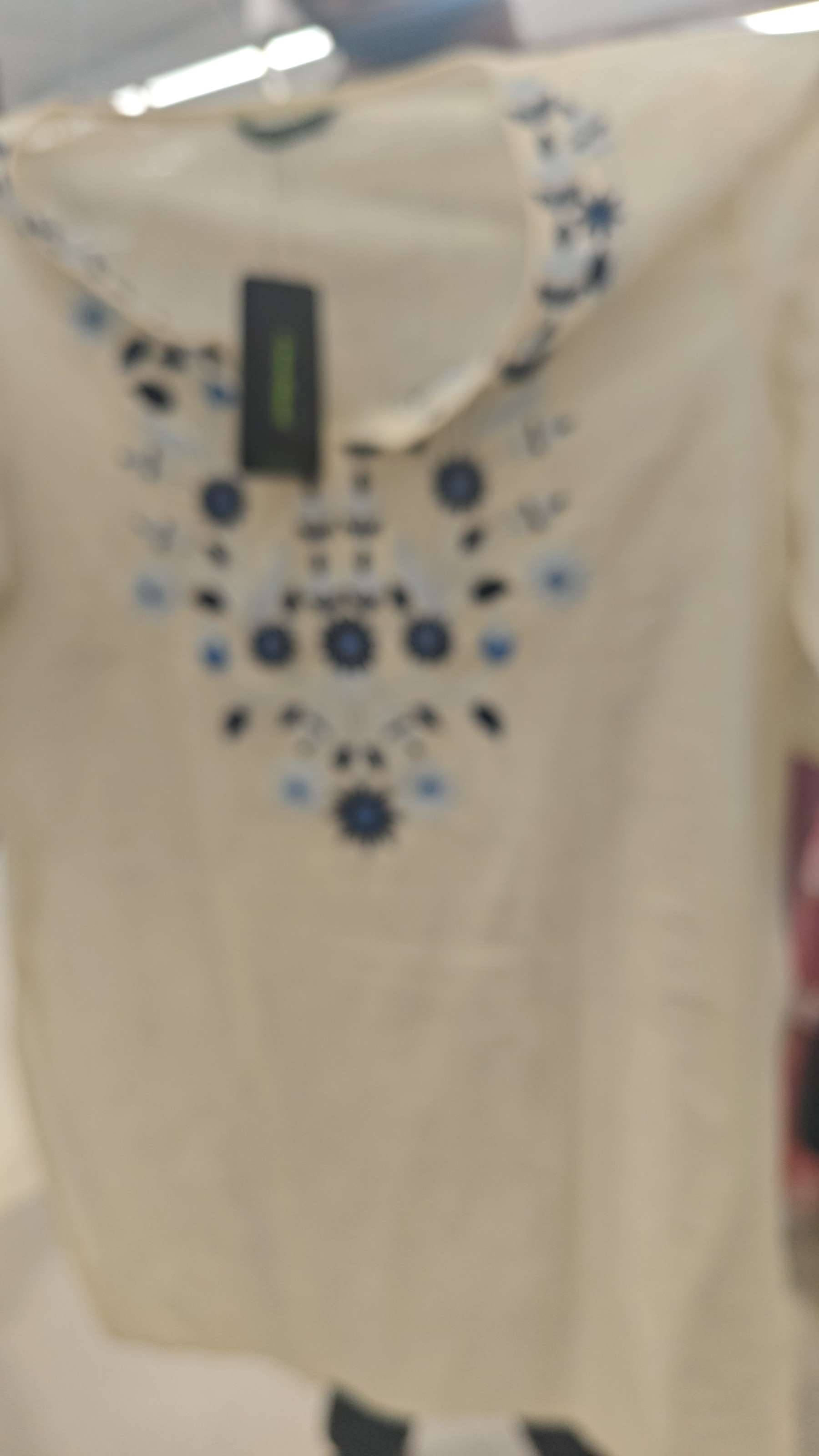 off white cotton slub kurta - 21910315 - Zoom Image - 0