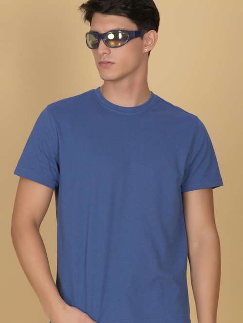 men solid short sleeve regular fit t-shirt - 21910467 -  Standard Image - 0