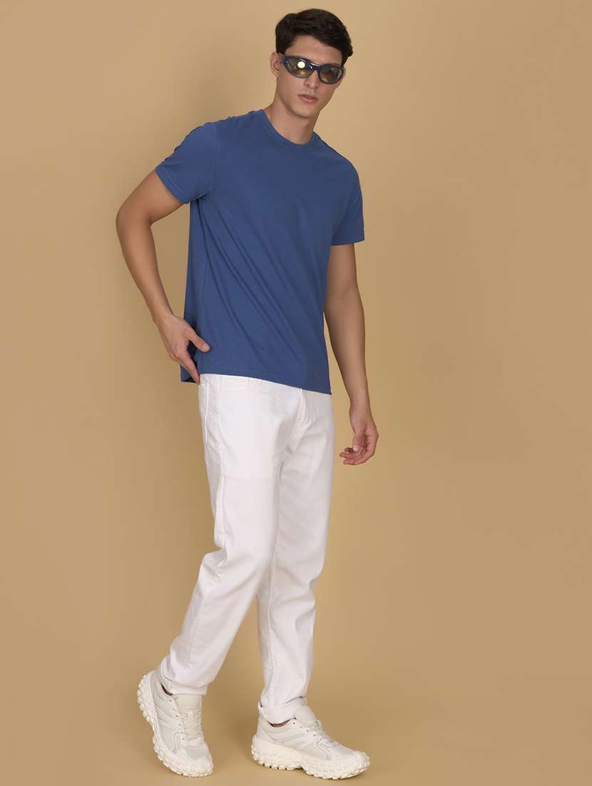 men solid short sleeve regular fit t-shirt - 21910467 -  Standard Image - 3