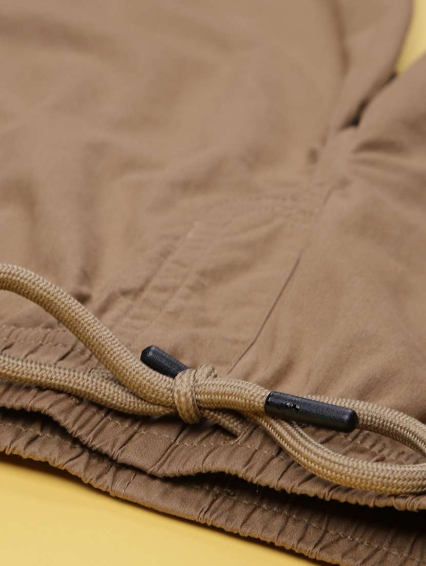 boys solid mid rise regular fit shorts - 21910547 -  Standard Image - 3