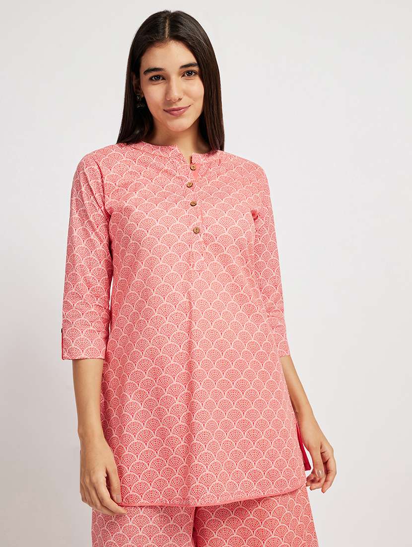 women three quarter sleeve ethnic co ord set - 21911166 - Standard Image - 3