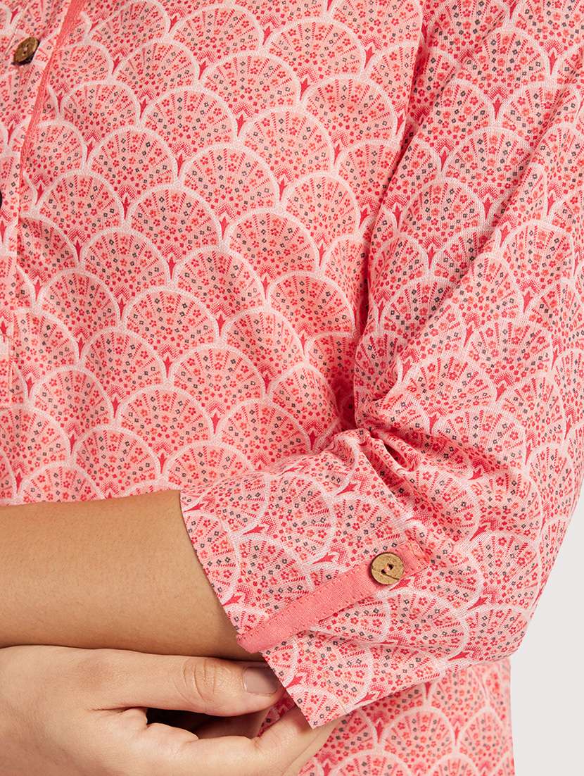 women three quarter sleeve ethnic co ord set - 21911166 - Standard Image - 5