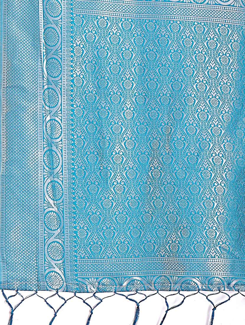 women self design bordered saree with blouse - 21911486 -  Standard Image - 5