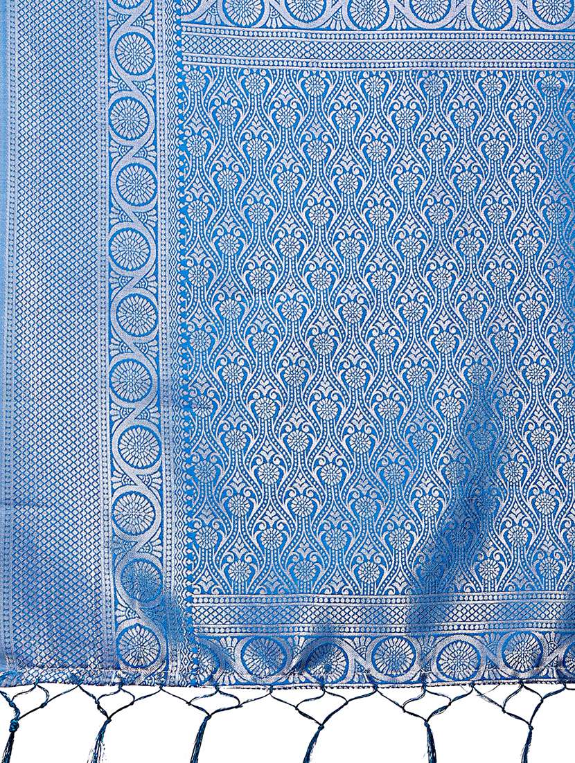 women self design bordered saree with blouse - 21911488 -  Standard Image - 5