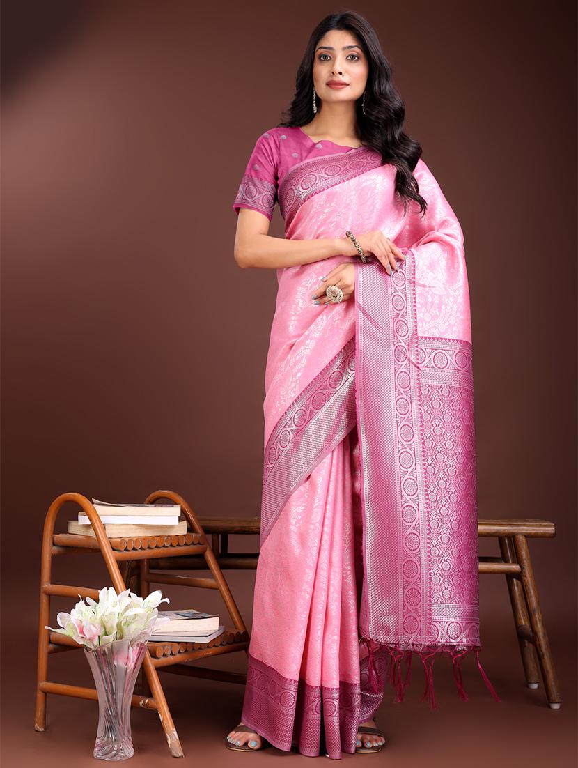 women self design bordered saree with blouse - 21911489 -  Zoom Image - 0