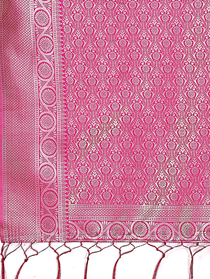 women self design bordered saree with blouse - 21911489 - Standard Image - 5