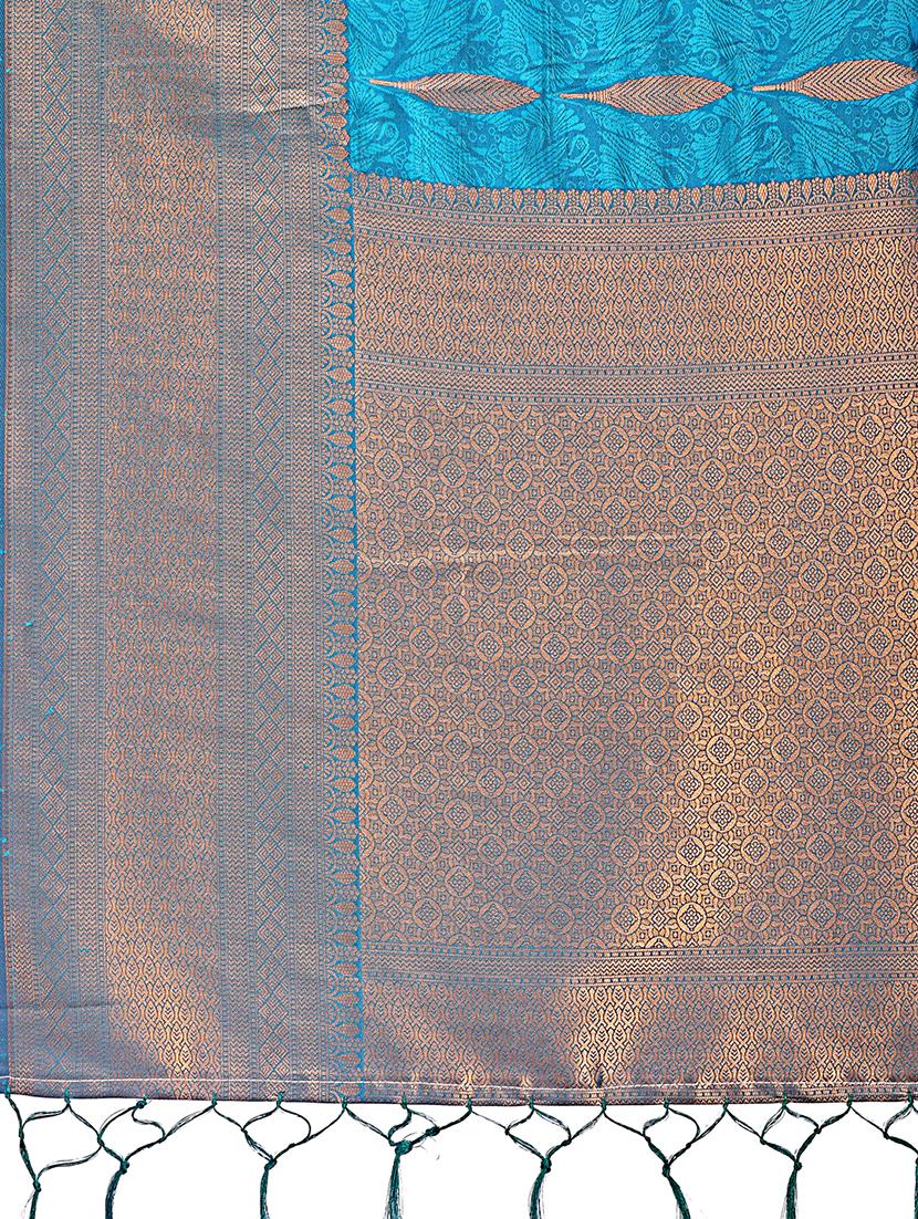 women self design bordered saree with blouse - 21911492 - Standard Image - 5