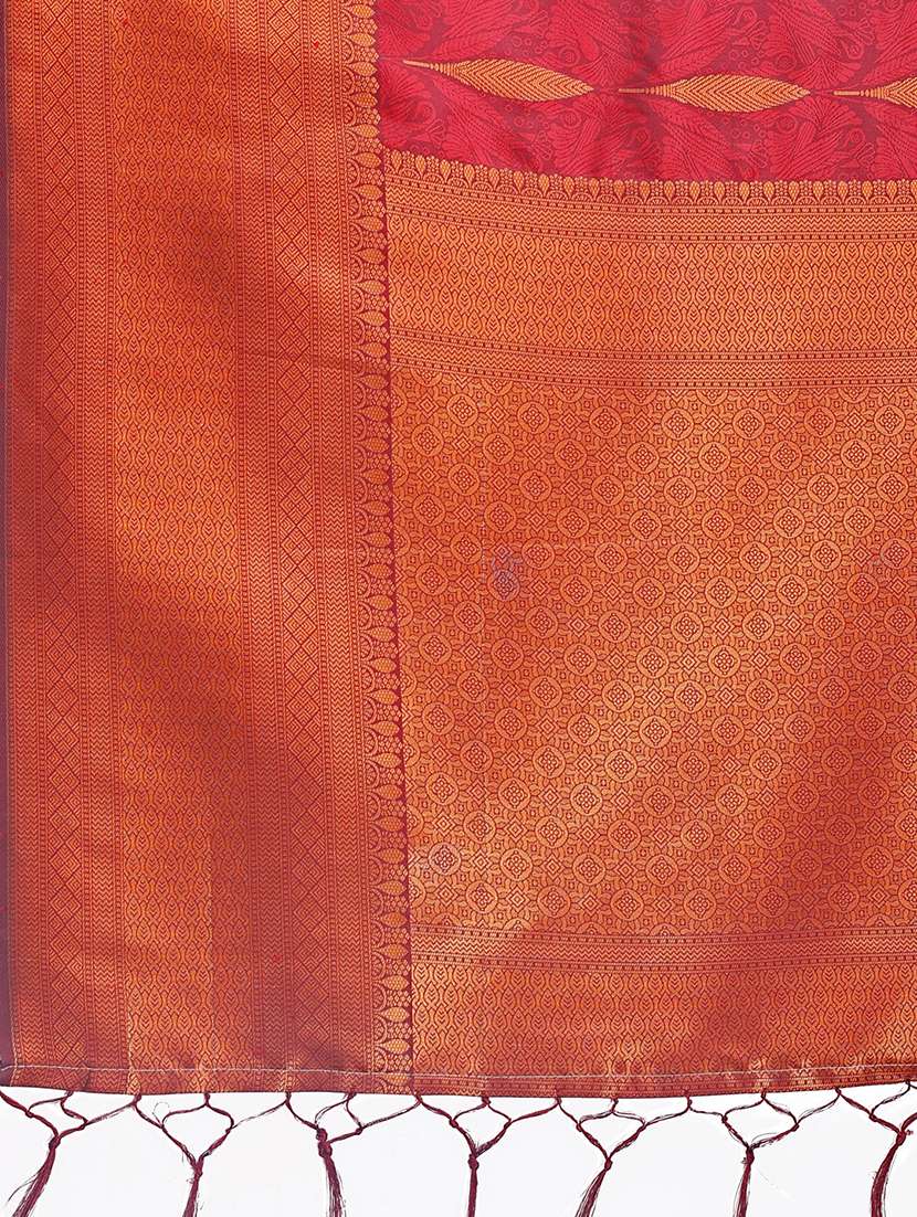 women self design bordered saree with blouse - 21911494 -  Standard Image - 5