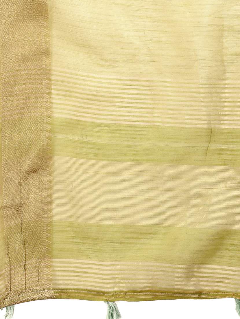 women solid with bordered saree with blouse - 21911500 -  Standard Image - 5