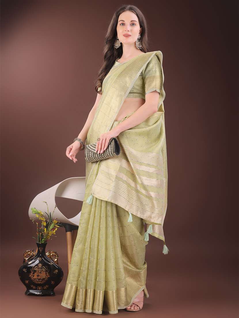 women self design bordered saree with blouse - 21911507 -  Standard Image - 3