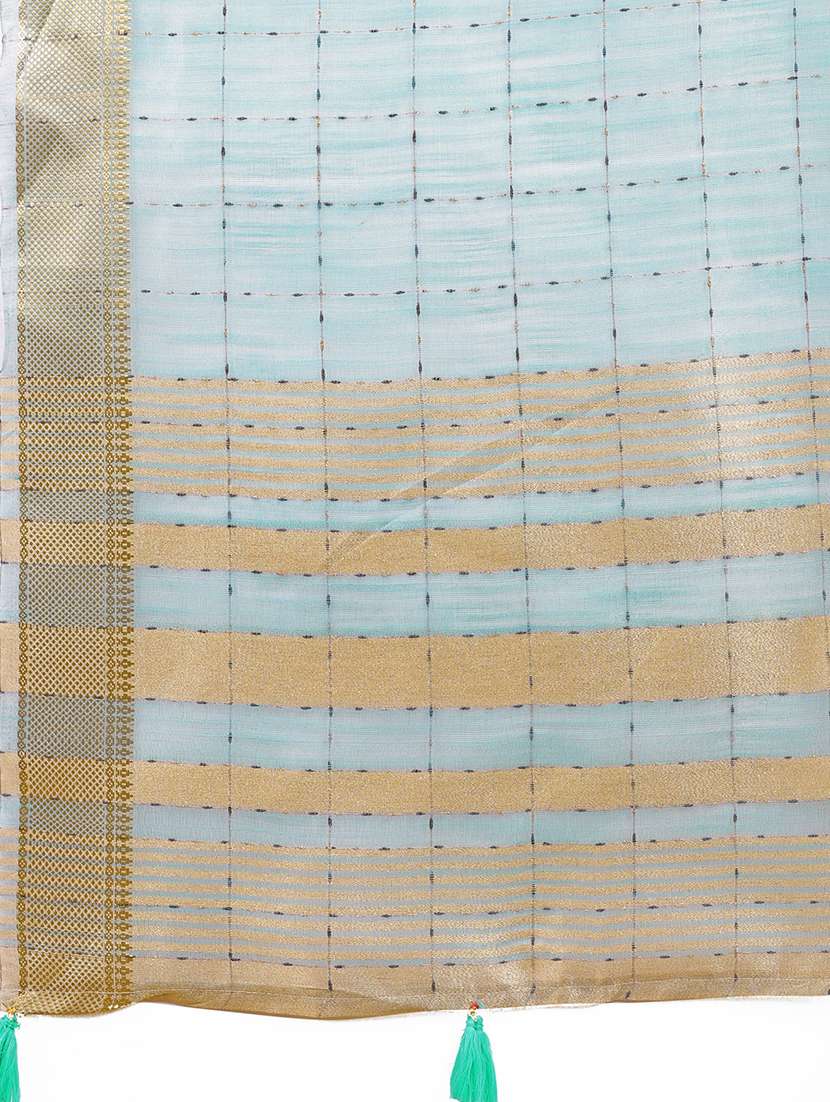 women self design bordered saree with blouse - 21911510 -  Standard Image - 5