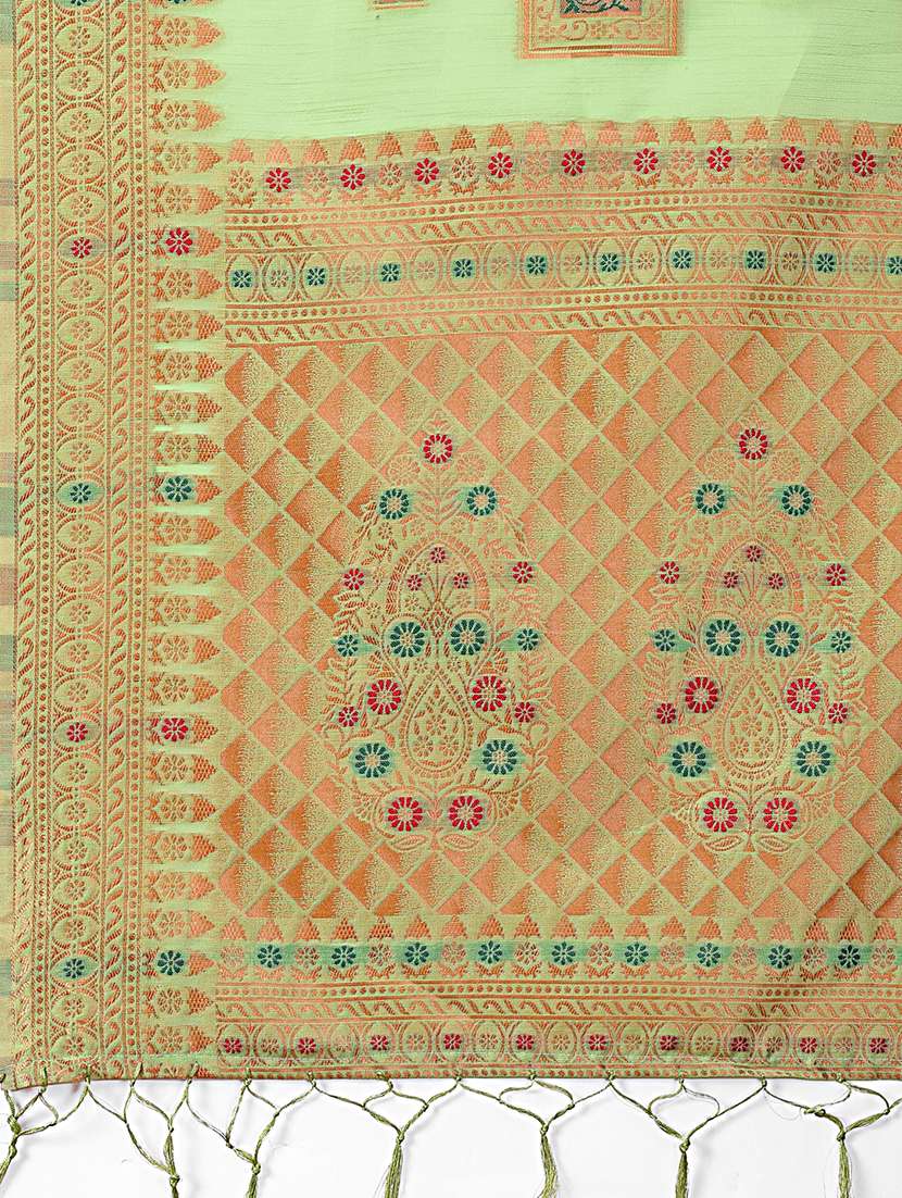 women self design bordered saree with blouse - 21911526 -  Standard Image - 5