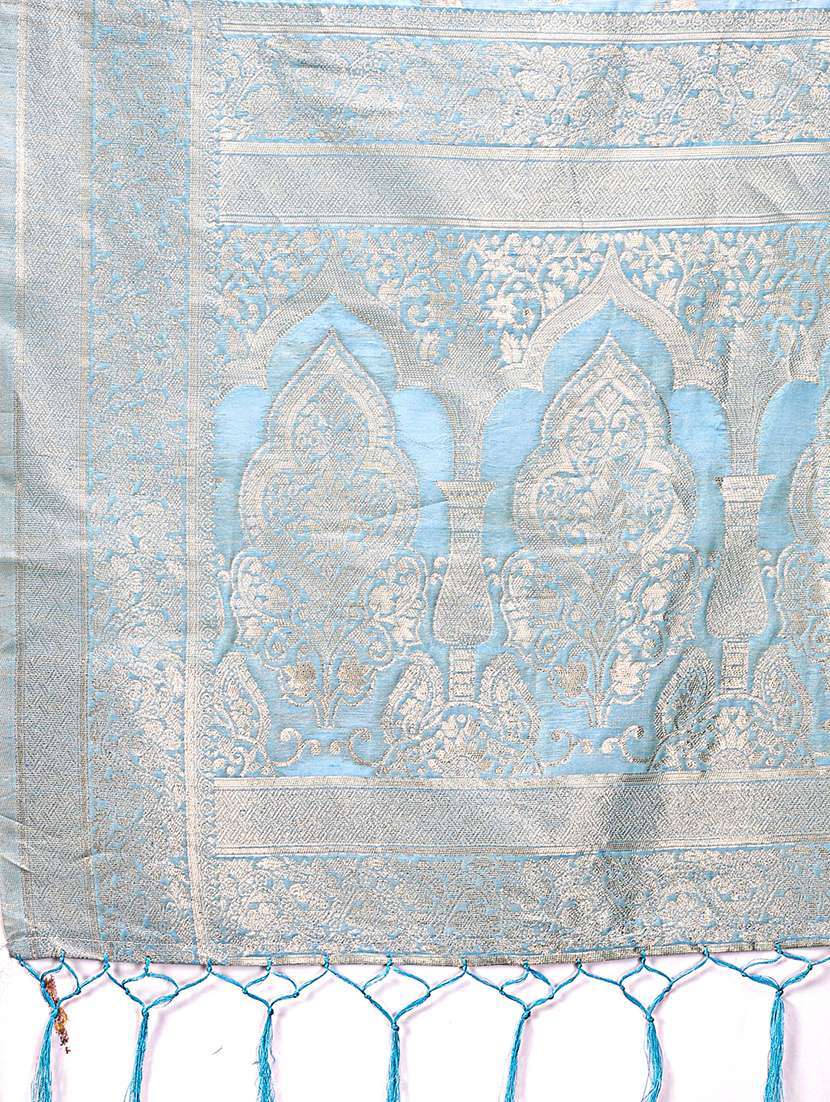 women self design banarasi saree with blouse - 21911541 -  Standard Image - 5