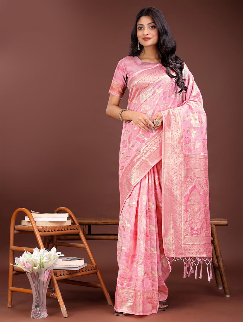 women self design banarasi saree with blouse - 21911542 -  Zoom Image - 0