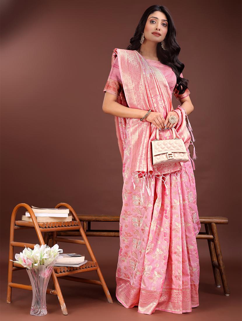 women self design banarasi saree with blouse - 21911542 - Standard Image - 3