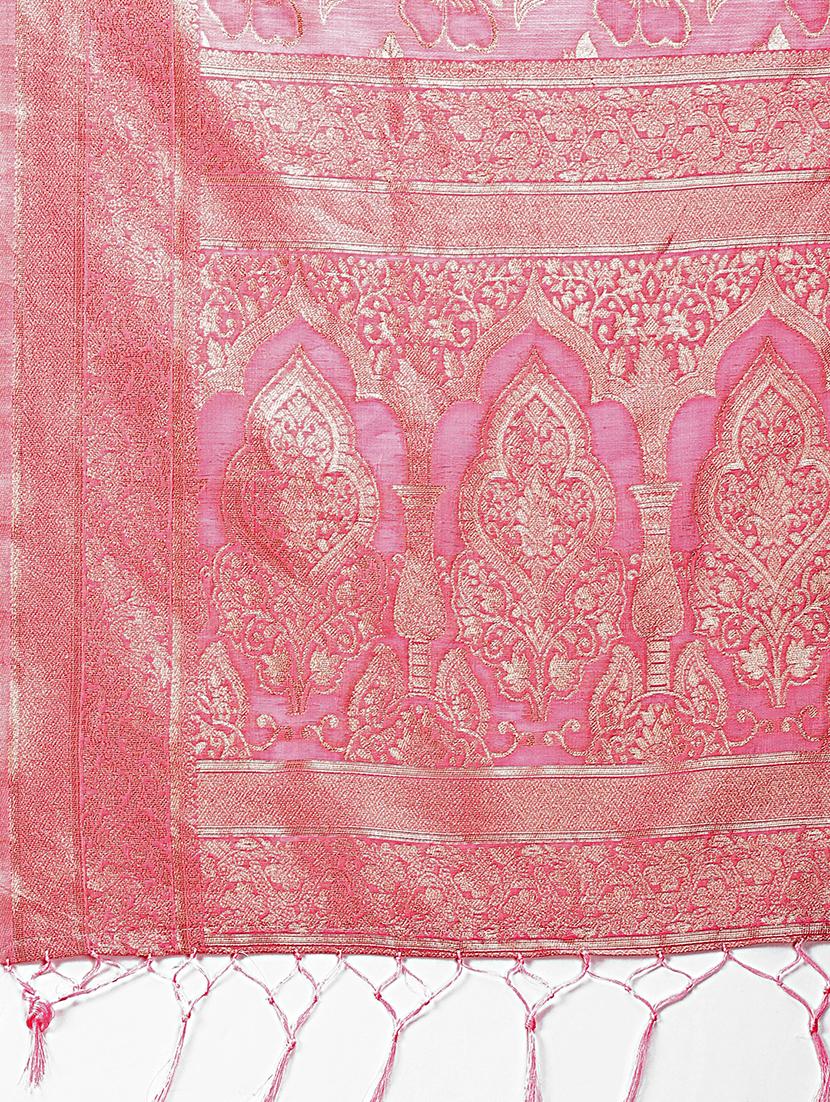 women self design banarasi saree with blouse - 21911542 - Standard Image - 5