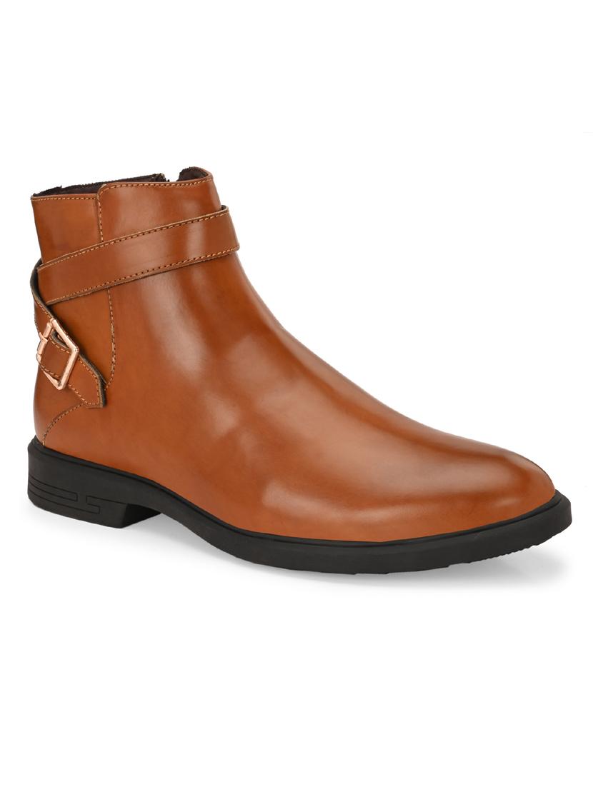 men tan high ankle boot - 21911723 -  Zoom Image - 0