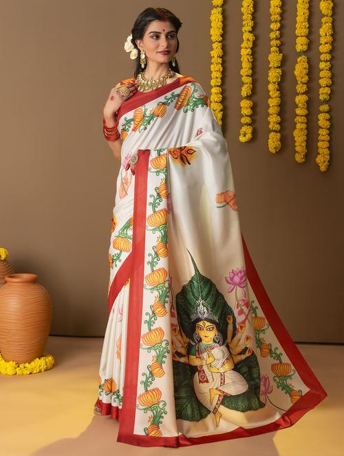 women printed casual wear saree with blouse - 21911821 - Standard Image - 0