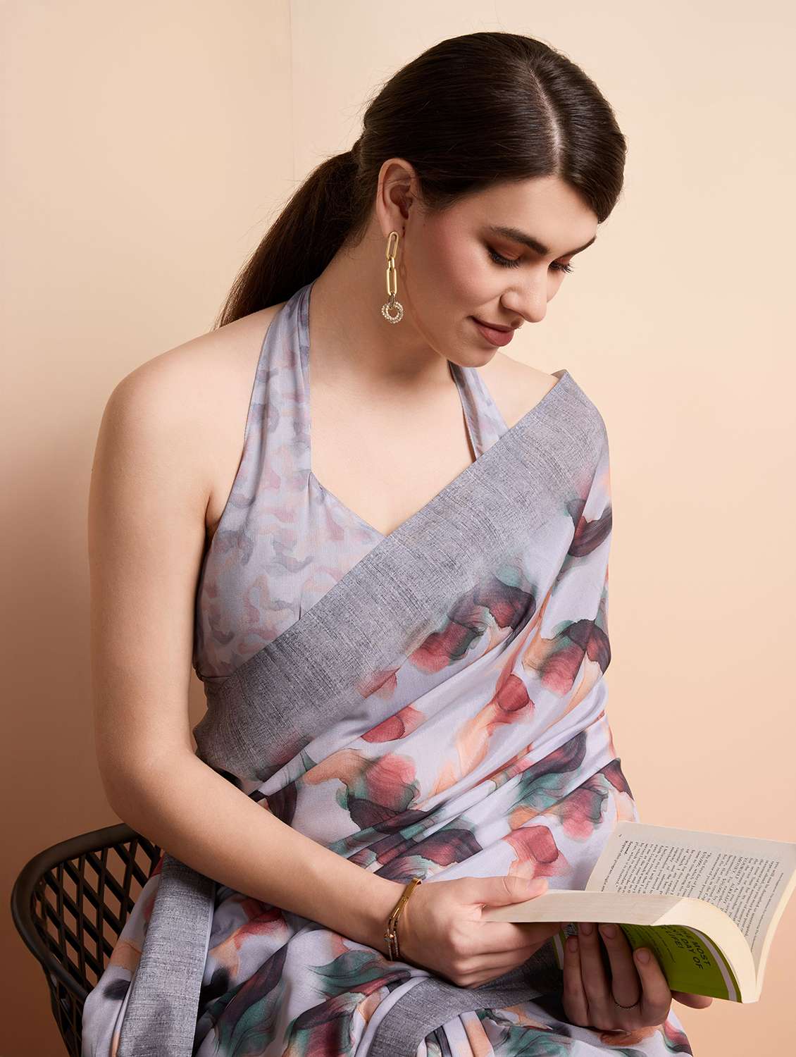 women printed casual wear saree with blouse - 21911836 -  Standard Image - 3