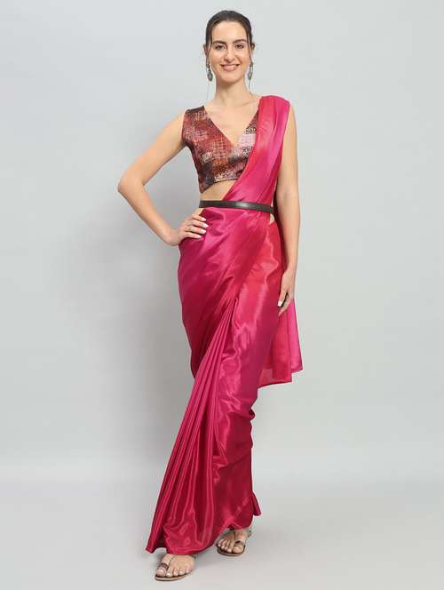 women ombre ready to wear saree with blouse