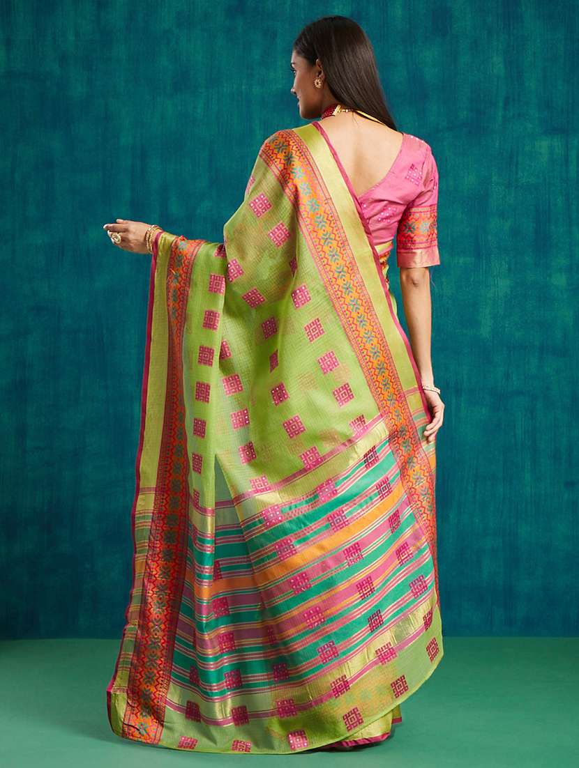 women self design ready to wear saree with blouse - 21911915 - Standard Image - 3