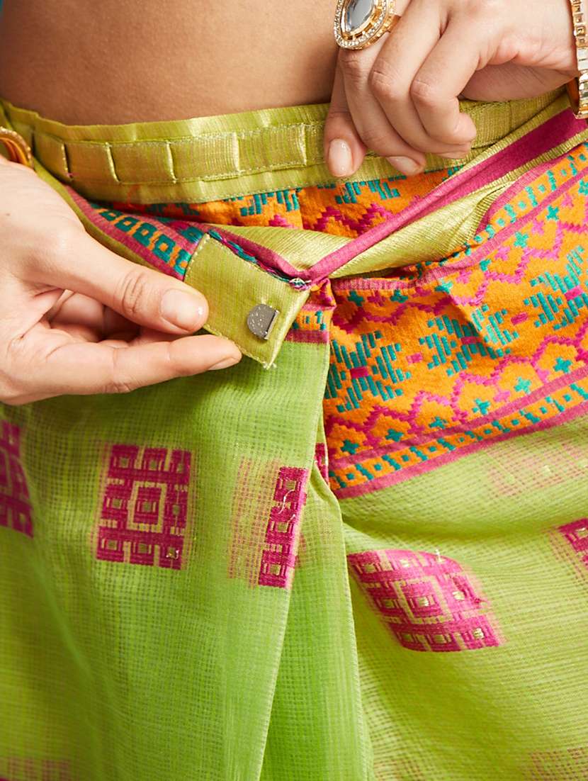 women self design ready to wear saree with blouse - 21911915 - Standard Image - 5