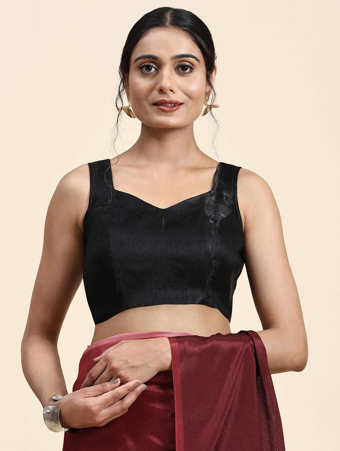 women ombre printed ready to wear saree with blouse - 21912264 -  Standard Image - 5