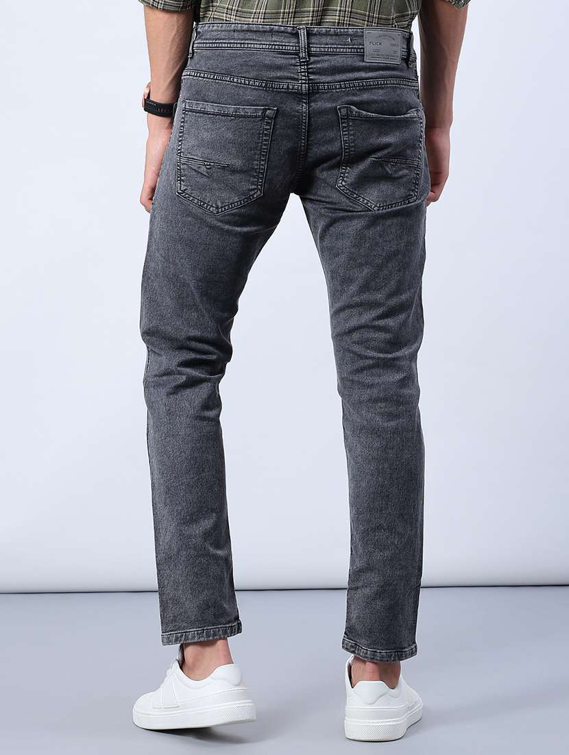 men solid mid rise slim fit jean - 21912458 -  Standard Image - 3