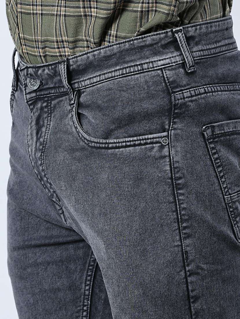 men solid mid rise slim fit jean - 21912458 -  Standard Image - 5