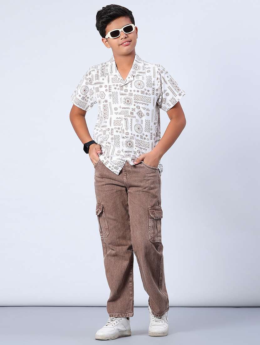 boys printed short sleeve regular fit t-shirt - 21912491 -  Standard Image - 5