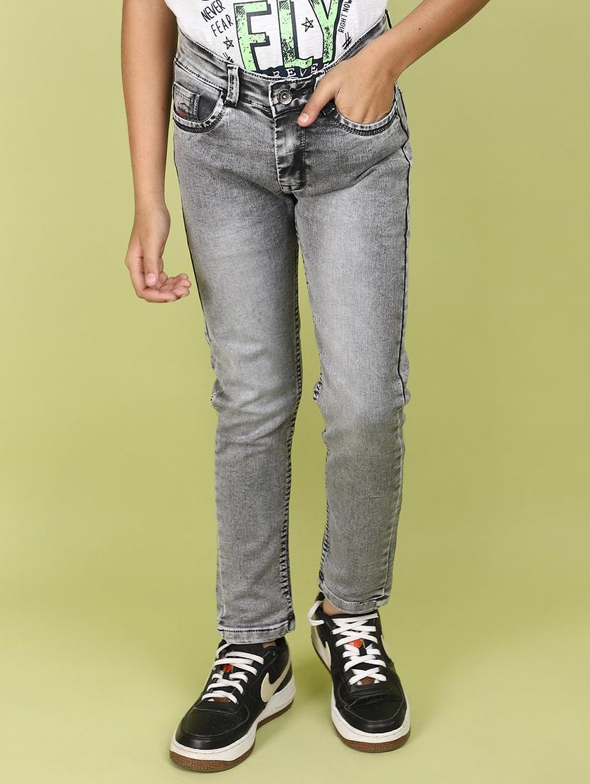 boys grey mid rise slim fit jean - 21913038 -  Zoom Image - 0
