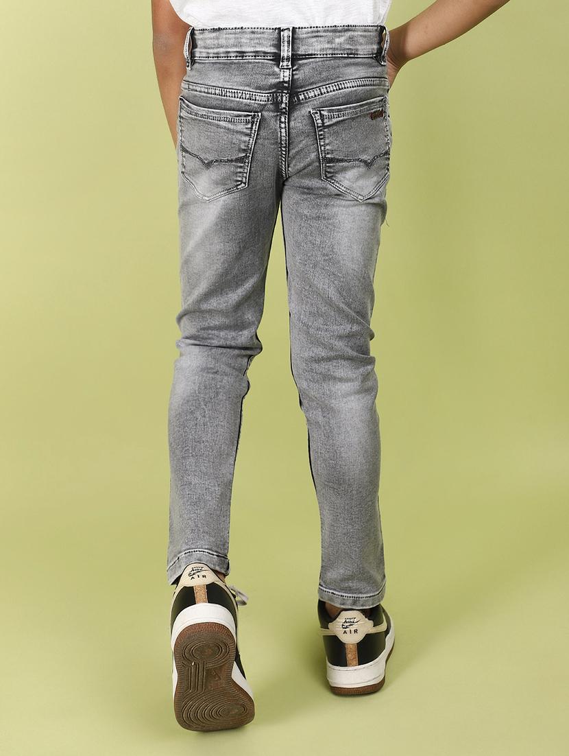 boys grey mid rise slim fit jean - 21913038 - Standard Image - 3