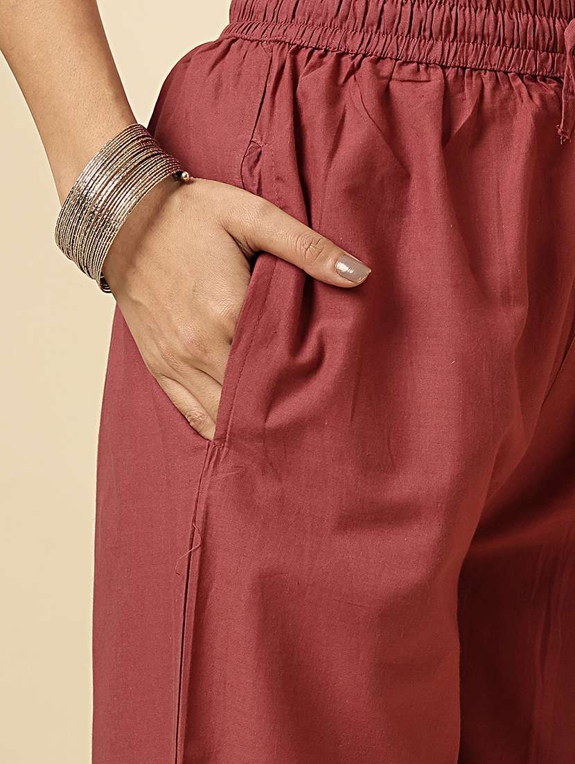 women three quarter sleeve kurta pant with dupatta set - 21913242 - Standard Image - 5
