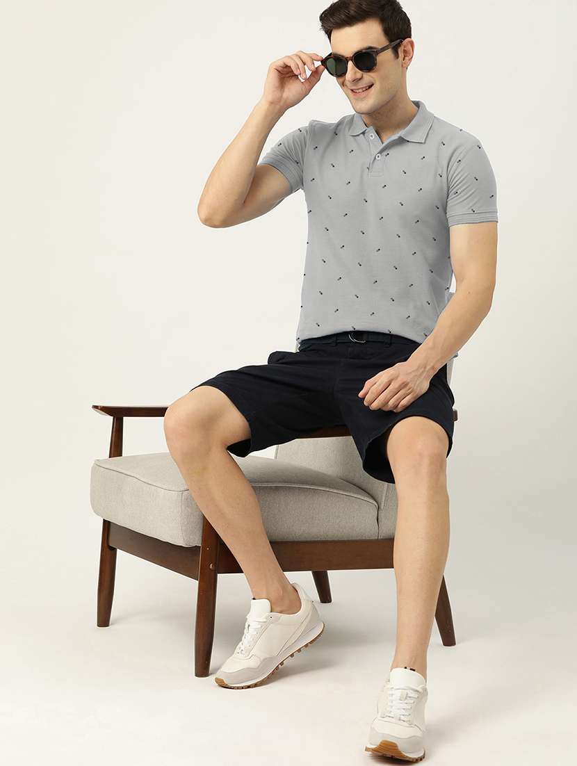 men printed short sleeve regular fit polo t-shirt - 21913278 -  Standard Image - 3